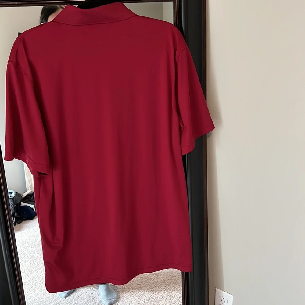 Mens red shirt sleeve polo size large from level wear - Picture 6 of 6